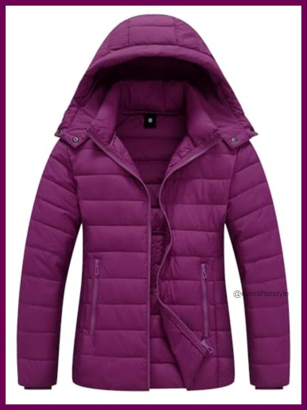 TDYPCI Women's Lightweight Waterproof Puffer Jacket Warm Winter Coat